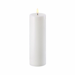 Uyuni Flameless Candle 3 x 9 White Pillar